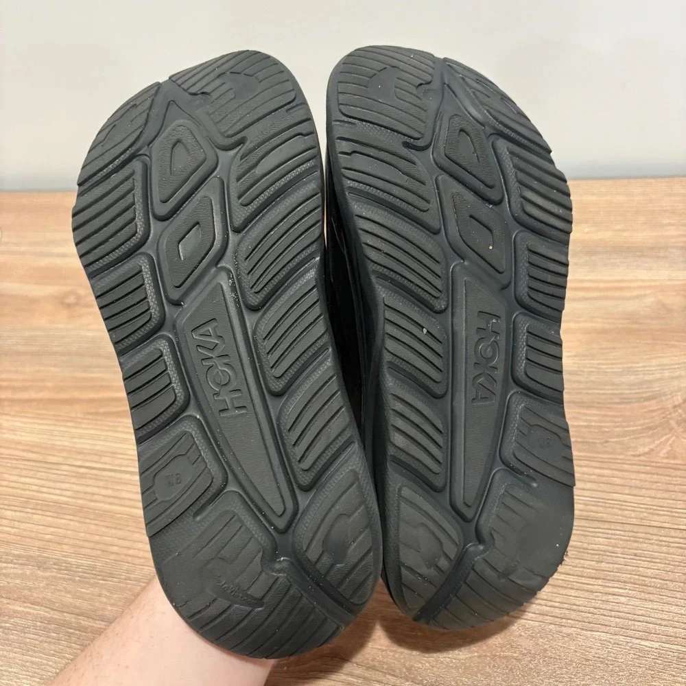 HOKA Ora Recovery Slide 3 Sandals Women Black size 8 Comfort Slip On EVA Foam